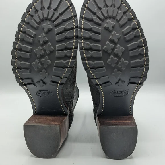 Frye Silver Gray Ankle Booties with Chunky Heel - Picture 10 of 10